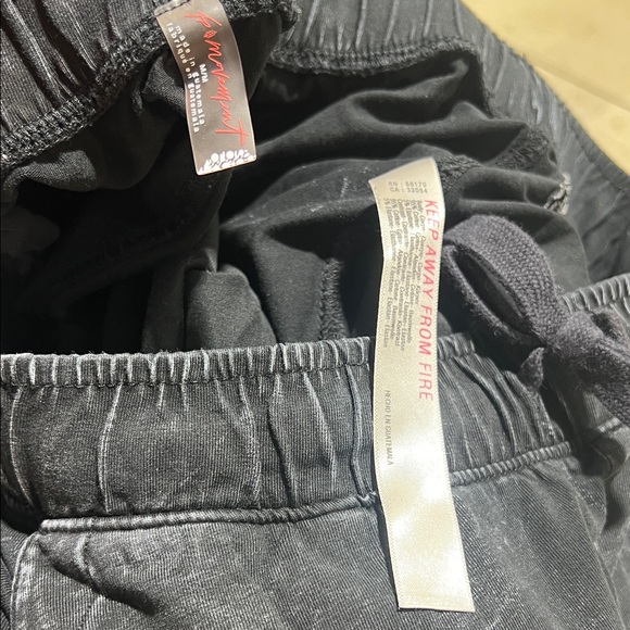 Free People Black Shirred Joggers - Picture 7 of 7